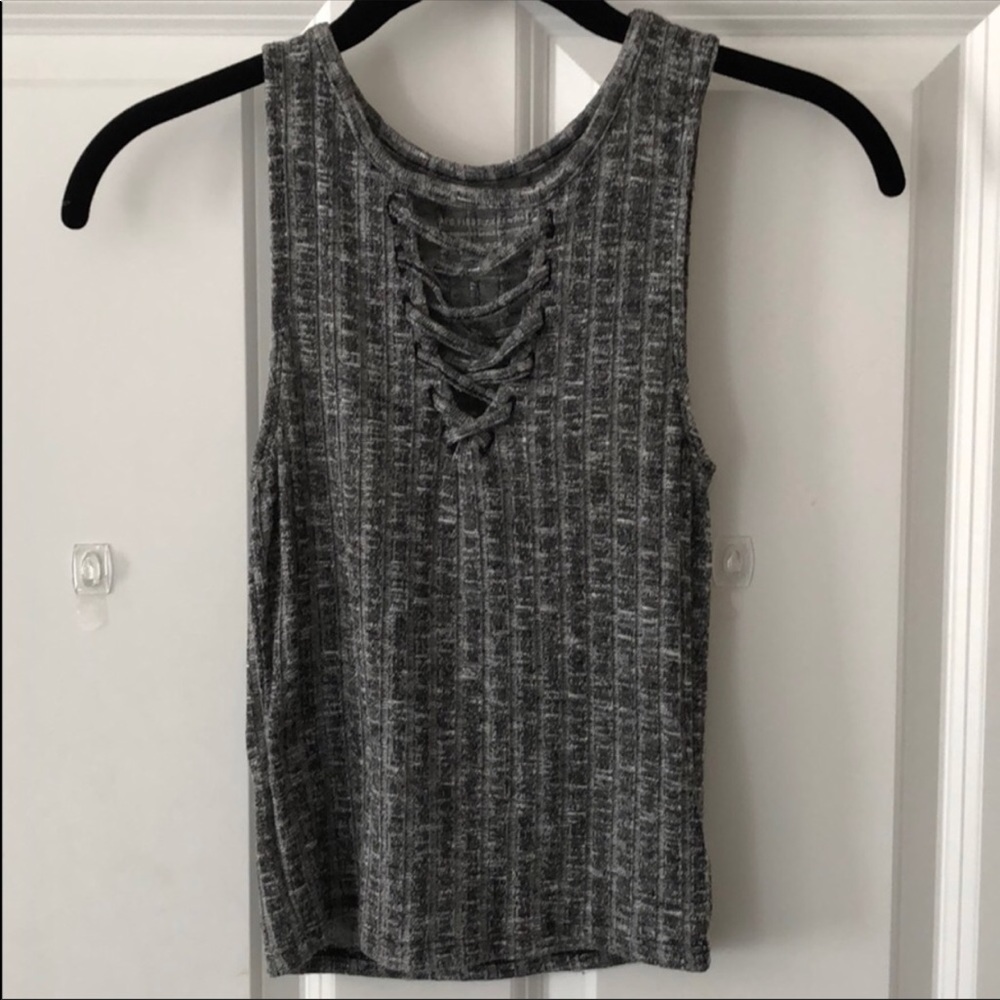 American Eagle criss cross tank